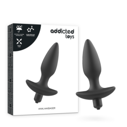 ADDICTED TOYS - MASAJEADOR PLUG ANAL CON VIBRACIÃ“N NEGRO