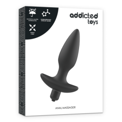 ADDICTED TOYS - MASAJEADOR PLUG ANAL CON VIBRACIÃ“N NEGRO