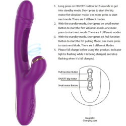 INTENSE - ATENEO VIBRADOR MULTIFUNCIÃ?N RECARGABLE 7 VIBRACIONES CON LENGUA OSCILANTE Y SUCCIONADOR 