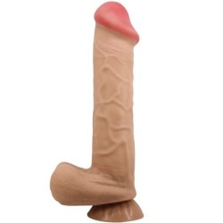 PRETTY LOVE - SLIDING SKIN SERIES DILDO REALÃSTICO CON VENTOSA PIEL DESLIZANTE 26 CM