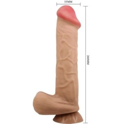 PRETTY LOVE - SLIDING SKIN SERIES DILDO REALÃSTICO CON VENTOSA PIEL DESLIZANTE 26 CM