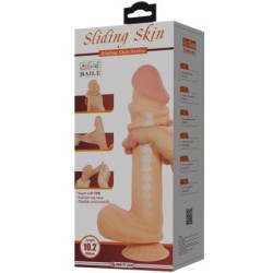 PRETTY LOVE - SLIDING SKIN SERIES DILDO REALÃSTICO CON VENTOSA PIEL DESLIZANTE 26 CM