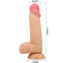 PRETTY LOVE - SLIDING SKIN SERIES DILDO REALÃSTICO CON VENTOSA PIEL DESLIZANTE 20.6 CM