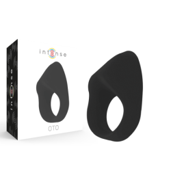 INTENSE - OTO ANILLO VIBRADOR RECARGABLE NEGRO