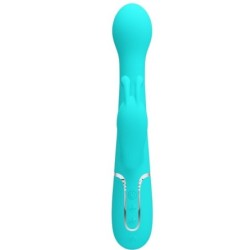 PRETTY LOVE - DEJON VIBRADOR RABBIT 3 EN 1 MULTIFUNCIÃ“N VERDE AGUA