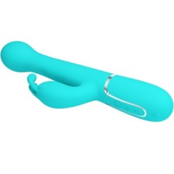 PRETTY LOVE - DEJON VIBRADOR RABBIT 3 EN 1 MULTIFUNCIÃ“N VERDE AGUA