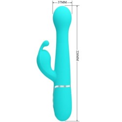 PRETTY LOVE - DEJON VIBRADOR RABBIT 3 EN 1 MULTIFUNCIÃ“N VERDE AGUA