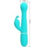 PRETTY LOVE - DEJON VIBRADOR RABBIT 3 EN 1 MULTIFUNCIÃ“N VERDE AGUA