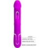 PRETTY LOVE - KAMPAS VIBRADOR RABBIT 3 EN 1 MULTIFUNCIÃ“N CON LENGUA FUCSIA