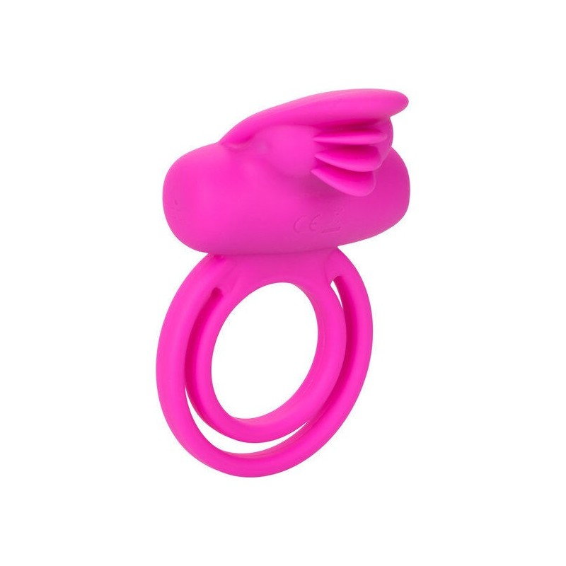 CALEXOTICS - DUAL CLIT FLICKER ENHANCER DOBLE ANILLO VIBRADOR DE SILICONA ROSA