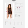 OBSESSIVE - MEDILLA CHEMISE & TANGA XL/XXL