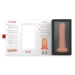 ONINDER - LARGE BOGOTÃ DILDO VIBRADOR 9 VELOCIDADES NATURAL 22 CM -O- 4.5 CM - APP GRATUITA