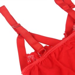 SUBBLIME - TEDDY CON LIGUERO DETALLE TIRAS PECHO ROJO L/XL