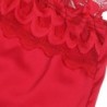 SUBBLIME - BABYDOLL SATINADO CON ENCAJE ROJO L/XL