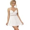 SUBBLIME - BABYDOLL ESCOTE V DETALLE LAZOS BLANCO L/XL