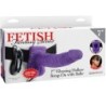 FETISH FANTASY SERIES - 7 ARNES VIBRADOR CON TESTICULOS HUECO MAN 17.8 CM LILA