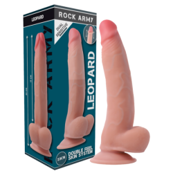 ROCKARMY - ARNÃ‰S + DUAL DENSITY LEOPARD DILDO REALISTA 23 CM -O- 4.77 CM