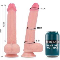 ROCKARMY - ARNÃ‰S + LIQUID SILICONE DILDO PREMIUM KINGCOBRA 24 CM -O- 4.77 CM