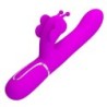 PRETTY LOVE - VIBRADOR RABBIT MULTIFUNCIÃ“N 4 EN 1 MARIPOSA FUCSIA