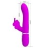 PRETTY LOVE - VIBRADOR RABBIT MULTIFUNCIÃ“N 4 EN 1 MARIPOSA FUCSIA