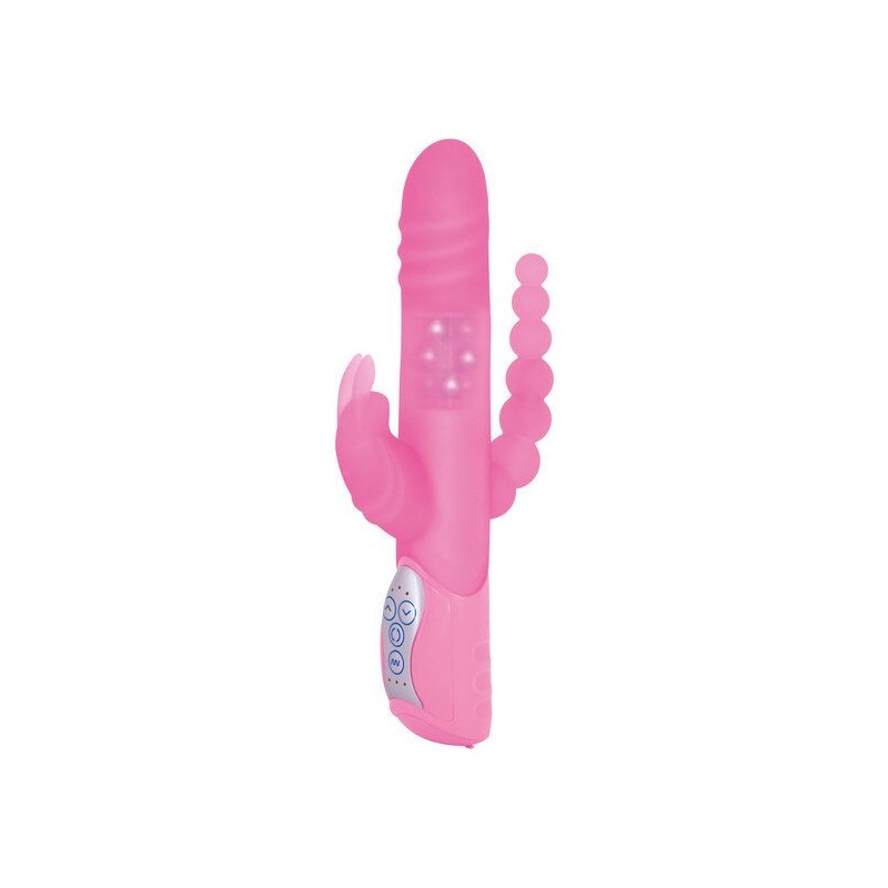 SEVEN CREATIONS - E RABBIT TRIPLE PLAY VIBRADOR TRIPLE ESTIMULACIÃ“N ROSA