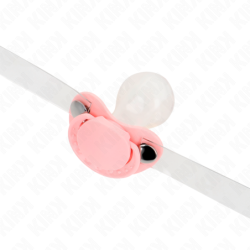 KINK - MORDAZA FORMA CHUPETE 5.5 x 4 CM ROSA AJUSTABLE 43-60 CM