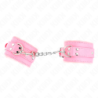 KINK - MUÃ‘EQUERAS FORRADAS ROSA CON CORREA ROSA AJUSTABLE 20-29 CM X 5.5 CM