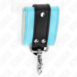 KINK - MUÃ‘EQUERAS CON CIERRE PREMIUM NEGRO / AZUL AJUSTABLE 21-28 CM X 5.5 CM