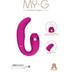 ADRIEN LASTIC - MYÂ·G SUCCIONADOR CLITORIS Y ESTIMULADOR G-SPOT ROSA