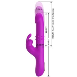 PRETTY LOVE - REESE VIBRADOR CON ROTACIÃ“N MORADO