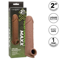 CALEXOTICS - PERFORMANCE MAXX EXTENSIÃ“N REALISTA 8 PIEL MORENO