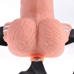 FETISH FANTASY SERIES - ARNES AJUSTABLE CONTROL REMOTO PENE REALISTICO CON TESTICULOS RECARGABLE Y V