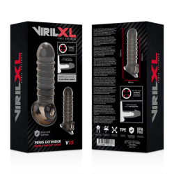 VIRILXL - EXTENSION Y FUNDA  DE PENE  V15 NEGRO