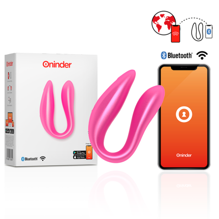 ONINDER - LISBOA ESTIMULADOR PUNTO G & CLÃTORIS ROSA - APP GRATUITA ROSA