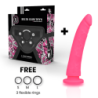 DELTA CLUB - TOYS ARNES + DILDO ROSA SILICONA MEDICA 17 CM -O- 3 CM