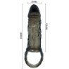 BAILE - FUNDA EXTENSORA PENE CON STRAP PARA TESTICULOS 11.5 CM