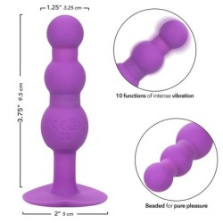 CALEXOTICS - FIRST TIME PLUG ANAL CON TRIPLE CUENCAS 10 VIBRACIONES VIOLETA