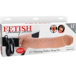 FETISH FANTASY SERIES - 11 ARNES VIBRADOR CON TESTICULOS HUECO MAN 27.9 CM NATURAL