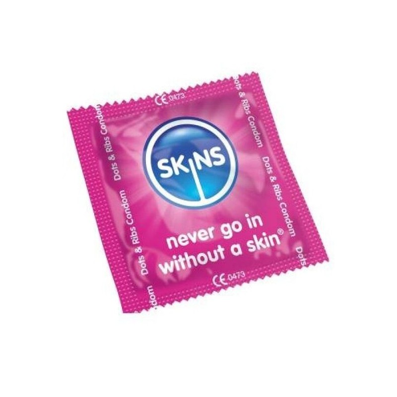 SKINS - PRESERVATIVOS PUNTOS & ESTRÃAS BOLSA 500 UDS