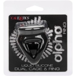 CALEXOTICS - ALPHA ANILLO DE JAULA DOBLE NEGRO