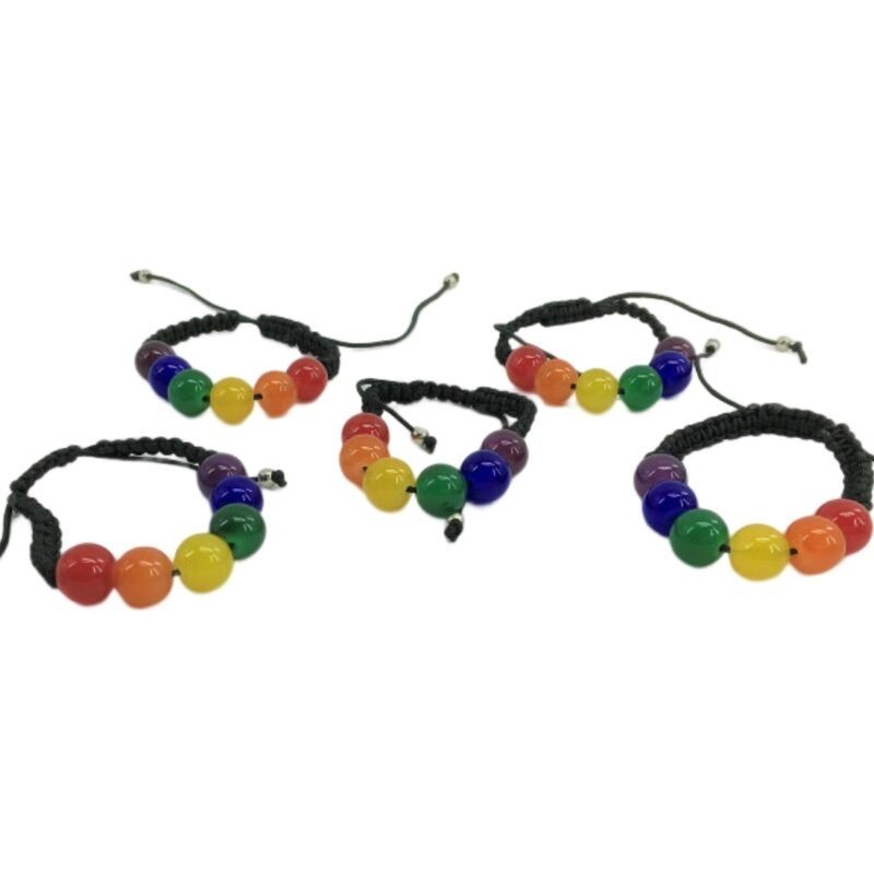 PRIDE - PULSERA BOLAS PEQUEÃ‘AS BANDERA LGBT