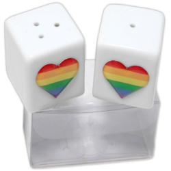 PRIDE - SALERO Y PIMIENTA CERAMICA CON COZARON LGBT