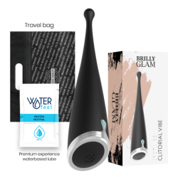 BRILLY GLAM - SPOT VIBE VIBRADOR CLITORIAL ORGASMICO SILICONA NEGRO