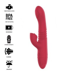 INTENSE - DUA VIBRADOR MULTIFUNCIÃ“N RECARGABLE UP & DOWN CON LENGUA ROJO