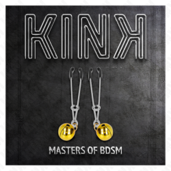 KINK - PINZAS PARA PEZONES FINA CON CASCABEL DORADO 7 CM