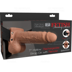 FETISH FANTASY SERIES - ARNES AJUSTABLE PENE REALISTICO CON TESTICULOS RECARGABLE Y VIBRADOR 17.8 CM