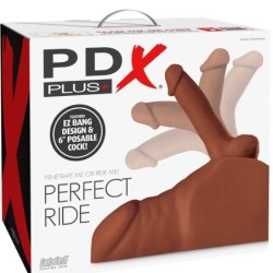 PDX PLUS - MASTURBADOR PERFECT RIDE PENE Y ANO MARRON