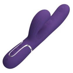 PRETTY LOVE - PERLITA VIBRADOR PUNTO G 3 EN 1 MULTIFUNCIÃ“N MORADO