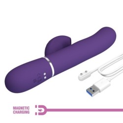 PRETTY LOVE - PERLITA VIBRADOR PUNTO G 3 EN 1 MULTIFUNCIÃ“N MORADO