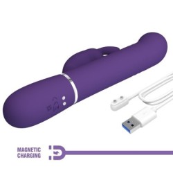 PRETTY LOVE - COALE VIBRADOR RABBIT 4 EN 1 MORADO